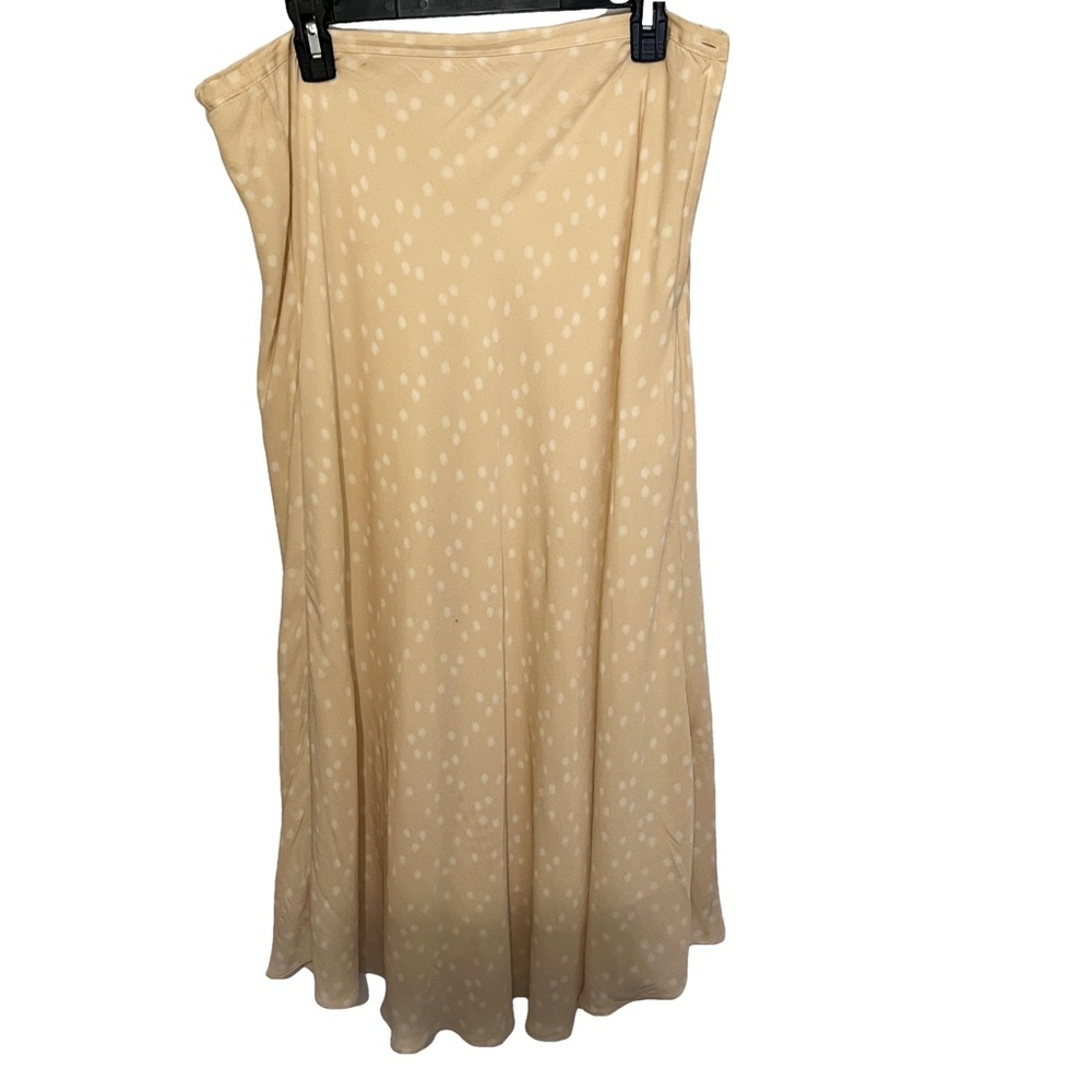 Valerie Stevens Cream Polka Dot Maxi Skirt